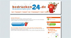 Desktop Screenshot of bedrucken24.de