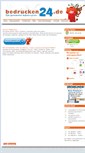 Mobile Screenshot of bedrucken24.de